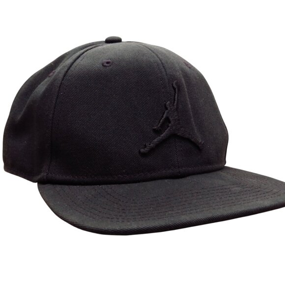 Never Worn Condition Air Jordan Jumpman Cap Snapback Black Embroidered Logo - Picture 1 of 8
